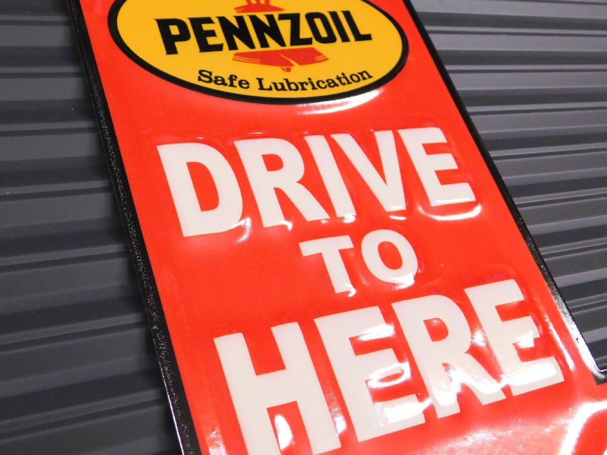 Amazon.co.jp: PENNZOIL ペンズオイル ミニエンボスメタルサイン